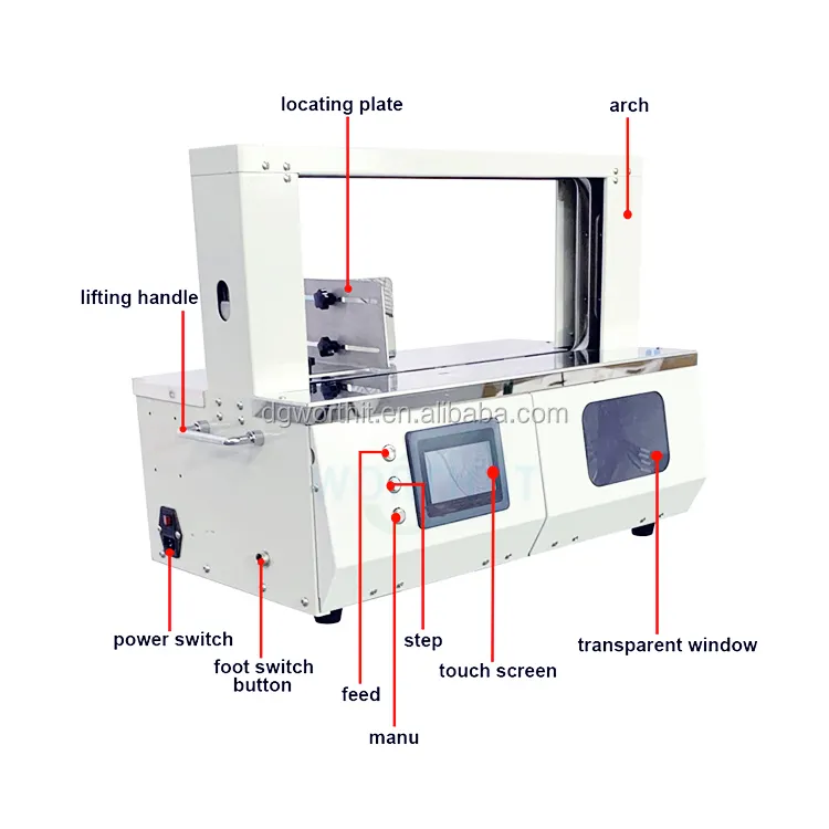 Banding Verpakking Machine Card Tags Papier Banding Geschenkdoos Verpakking Kartonnen Doos Bundeling Volledig Auto Bundeling Machine