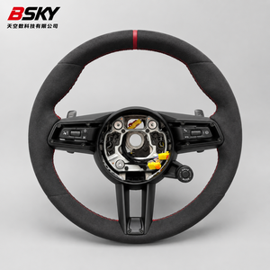 <span class=keywords><strong>Volant</strong></span> en suède amélioré pour <span class=keywords><strong>Porsche</strong></span> Panamera, Macan, <span class=keywords><strong>Cayenne</strong></span>, 992, 918, 911, 718, 970, 971, 958, 718, 911 GT2, GT2RS, GT3, GT4 - Product Image 2