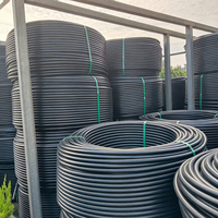 Tuyau d'eau PE100 HDPE 50 mm 1,0 MPa PN10, tuyau flexible haute pression enroulé pour l'irrigation agricole et de jardin