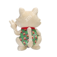 Fabricant OEM/ODM – Jouet en peluche chat porte-bonheur, motif personnalisé, jouets doux en forme de chat, design de dessin animé, peluche chat