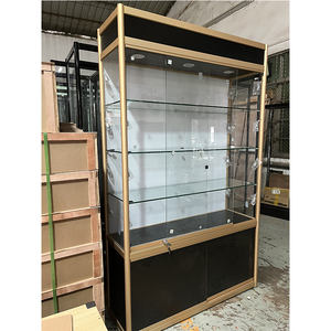 Fournitures automobiles Modèle manuel d'échantillon vitrine pour <span class=keywords><strong>pharmacie</strong></span> Vitrine en verre personnalisée pour tabac vin avec étagère d'éclairage LED - Product Image 6