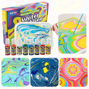 Fábrica al por mayor artesanía arte niños Diy <span class=keywords><strong>pintura</strong></span> Kit flotante marmoleado tinta <span class=keywords><strong>pintura</strong></span> conjunto - Product Image 1