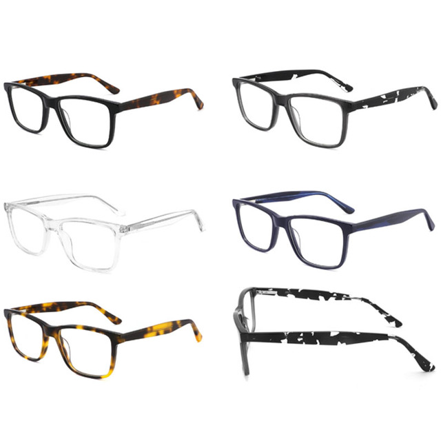 Wholesales 2025 New Design Custom Logo Eyeglass Frame Fashion Acetate Eyeglasses Glasses Optical Frame for Eyeglasses