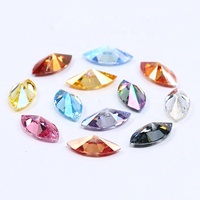 Pierres précieuses en vrac Moissanite de 1 carat, 2 carats, 3 carats (3CTW) de couleur fantaisie, bleu glace/blanc/granat