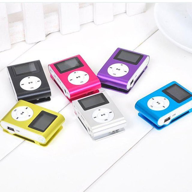 Metal Clip Digital Mini MP3 Player With 1.8 Inch LCD Screen Support TF Card USB 2.0 With 3.5mm Headphone Jack
