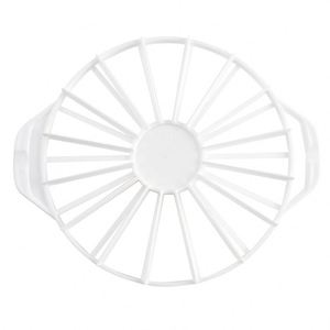 Adjustable 10/12-Slices Cake Divider Food-Safe Plastic Portion <b>Cutter</b> for <b>Bread</b> Mousse Desserts Baking Tool with Safe Slices - Product Image 6