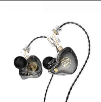 Casque filaire détachable X2 Pro 3,5 mm, écouteurs dynamiques doubles HiFi, basses stéréo, moniteur pour musiciens, écouteurs pour le sport et la course à pied