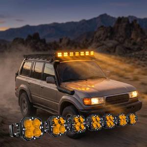 Nueva Barra de Luces LED Todoterreno 4x4 Personalizada, Universal, Color Ámbar, Enlazable, Resistente al Agua IP67, 20000LM, para Auto, UTV, ATV - Product Image 1