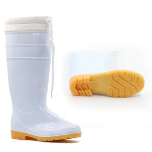 ユニセックスファクトリーダイレクトアンチスマッシング暖かい安全釣りブーツガーデンワークPVCブーツ冬の食品靴