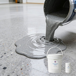 Pintura Epóxica Moderna de Alta Durabilidad con Arena de Color, Revestimiento Ecológico para Pisos de Muebles, para Almacenes Industriales, Garajes y Fábricas - Product Image 1