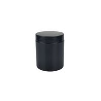 Vente Chaude Pot en Plastique 100ml 200ml 250ml 150ml 500ml avec Couvercle en Bois, Récipient Transparent Vide pour Crème Cosmétique Visage et Poudre