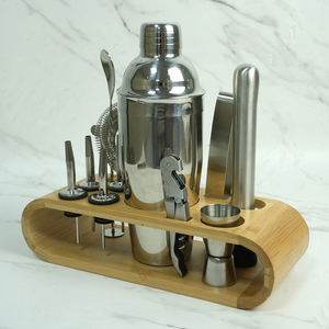 Vente en gros de 12 pièces ensemble shaker à <span class=keywords><strong>cocktail</strong></span> <span class=keywords><strong>kit</strong></span> de barman <span class=keywords><strong>kit</strong></span> d'outils de bar à domicile avec support outils de <span class=keywords><strong>cocktail</strong></span> cadeaux de bar en acier inoxydable - Product Image 3