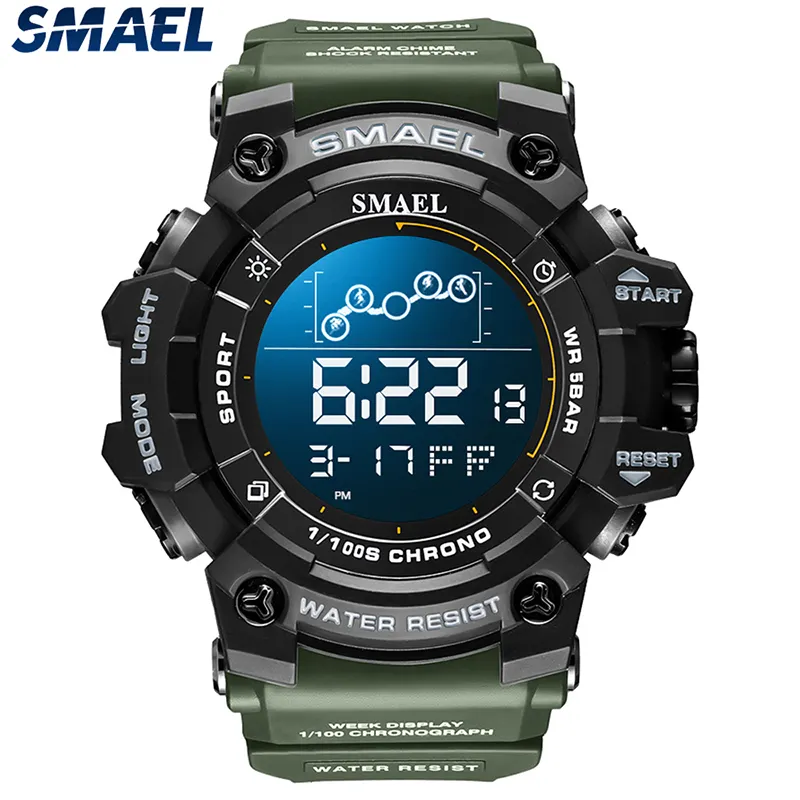 SMAEL jam tangan 8082 Cheap Price Gift Sports Watch Waterproof Electronic Durable Digital Watch For Men reloj