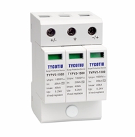 TYCOTIU TYPV3-1000 T2 Parafoudre 3P 3 pôles 40kA 1000V CC Classe II Classe C pour système solaire