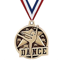 Médailles de danse personnalisées en métal plaqué or 3 mm, motif cœur de gymnastique, petites et délicates