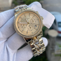 Achat en gros de montres à quartz coréennes de luxe pour femmes MKORIGINALS, cadran en or rose serti de diamants, boîtier en acier inoxydable