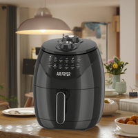 Friteuse à air automatique Offre Spéciale 4L 1500w friteuse à air électrique contrôle de la température friteuse à air domestique sans huile saine