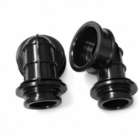 Usine chinoise de fabrication de moules d'injection plastique sur mesure pour connecteurs de tuyaux coudés en PPS 30GF résistants aux hautes températures