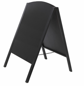 Letrero de madera con marco en A, tamaño personalizado, doble cara, pizarra borrable con soporte plegable para bar, <span class=keywords><strong>hotel</strong></span> y restaurante. - Product Image 3