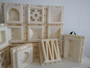 Molde de pared de hormigón decorativo de ladrillo hueco de doble cara de plástico ABS duradero para espacio de vida al aire libre - Product Image 4