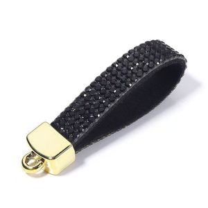 Wholesale Handcrafted Luxury-Style Rhinestone Keychains-Eco-Friendly Rectangle Shape UV Printing-Creative Car Key Chains <b>Gifts</b> - Product Image 5