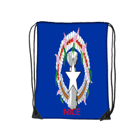 Sac à cordon personnalisé imprimé motif Saipan, portable, pour l'école, les trajets quotidiens, les activités de plein air et les cadeaux de vacances