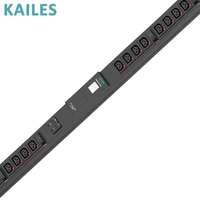 Série comptée KAILES Modèle K33 32A Triphasé 24 prises 200-240VAC Installation verticale Distribution d'alimentation en tôle