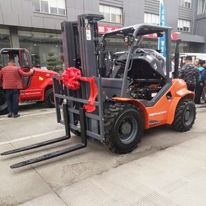 4wd-carretilla elevadora todoterreno rugoso terrian, carretilla elevadora de 4 ruedas con motor japonés - Product Image 2