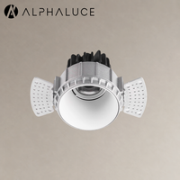 Spot encastrable LED de luxe, dimmable et orientable, anti-éblouissement, sans cadre, 20W, 4 en 1, moderne, 7 pouces