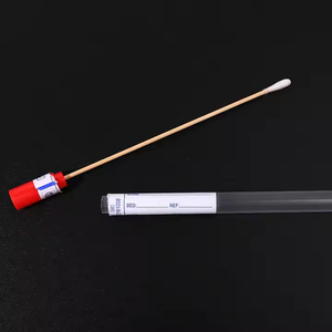 Kustom sekali pakai kapas steril medis stik Swab disetujui CE Putih aplikator ujung Rumah Sakit - Product Image 4