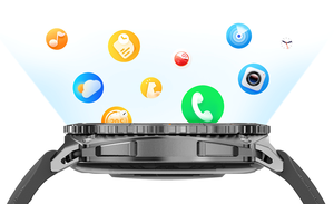 Relógio inteligente masculino AI para monitoramento de saúde e alívio do estresse com mostrador metálico - Product Image 6