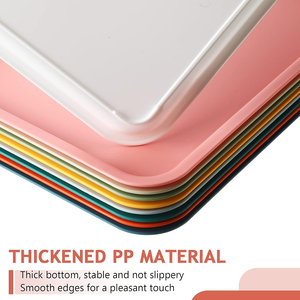 Khay nhựa hình chữ nhật đa năng, kiểu dáng nhà hàng, dùng cho căng tin, khách sạn và nhà hàng - Product Image 3