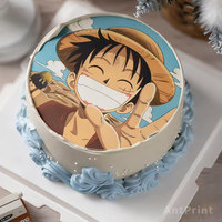 AntPrint A3 Lebensmitteldrucker für Kuchen und Cupcakes, Direktdruck auf Kuchen, Lebensmitteldrucker mit CMYK.LC.LM 6 essbaren Tinten