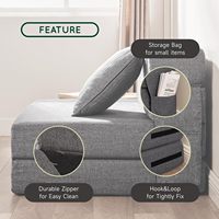 Sofá cama plegable convertible de espuma viscoelástica de uso múltiple almohadilla de cama de dos plazas para sala de estar tipo apartamento