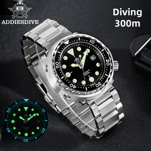 ADDIESDIVE AD2522 Reloj de Buceo Automático Negro de Moda, Resistente al Agua hasta 300 m, para Caballeros Modernos - Product Image 2