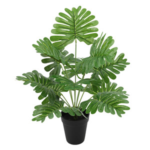 สีเขียวพืชสิบสองหัวเต่าห<span class=keywords><strong>ล</strong></span>ังใบบ้านโชว์รูมเครื่องประดับตกแต่งผนังงานแต่งงานขายส่งดอกไม้ประดิษฐ์ - Product Image 4