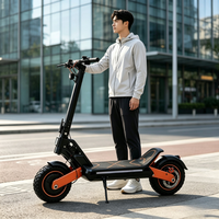 Trottinette électrique tout-terrain pour adultes, 1000W*2 puissance de pointe, batterie 52V 22.5AH, vitesse maximale 65 km/h, pliable