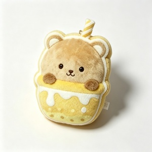 Peluche personnalisée ours au thé au lait, peluche ours au thé au lait au miel, peluche ours tasse de thé au lait, peluche ours boba mignon - Product Image 2