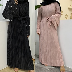 モデルドバイムスリムアバヤと石ジャラビーヤアバヤ女性用イスラム教徒のドレスとジャカルタ - Product Image 3