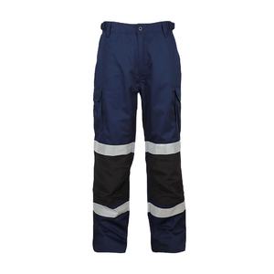 100% cotone ignifugo nastro riflettente sicurezza pantaloni da lavoro da uomo - Product Image 6