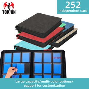 <span class=keywords><strong>Torson</strong></span> pour classeur de cartes à collectionner en cuir PU imperméable et personnalisable, 9 pochettes pour 252 cartes, avec design Premium Top Loader - Product Image 2