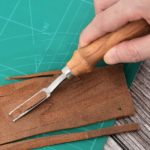 Professionale fai da te in pelle artigianale in legno di faggio strumento <span class=keywords><strong>per</strong></span> lucidare i bordi in pelle smussatore bordo in pelle Trimmer - Product Image 2