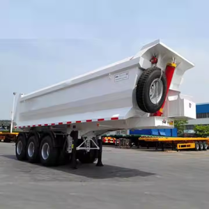 Camions de déchargement en acier en forme de U, vendus directement par l'usine, utilisés comme semi-remorques de type benne pour le transport du charbon et du sable. - Product Image 3