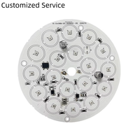Module de carte PCB en aluminium DMX512 140mm 24VAC RGB 24W Ra80 IP20 LED à changement de couleur pour projecteur mural LED RGB