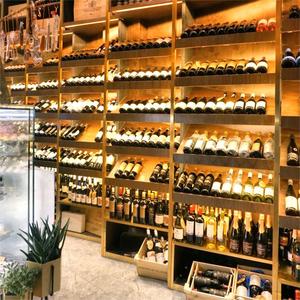 Tủ trưng bày bằng kính nhôm có khóa, thiết kế kệ siêu thị có thể điều chỉnh, tủ trưng bày rượu vang bằng kính - Product Image 4