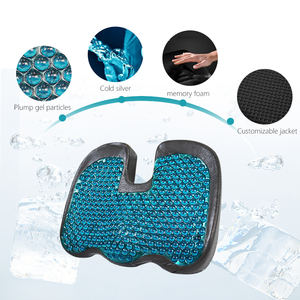 Car Outdoor Pressure Relief Orthopedic Ergonomic Memory Foam Gel Chair Seat <b>Cushion</b> <b>Pad</b> Pillow for Sleeping Hotel Knitted - Product Image 6