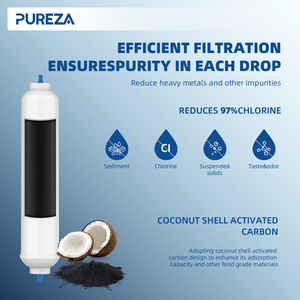 Z019 خرطوشة فلتر مياه سريعة التركيب وفلتر كربوني لتنقية المياه بالتناضح العكسي - Product Image 3