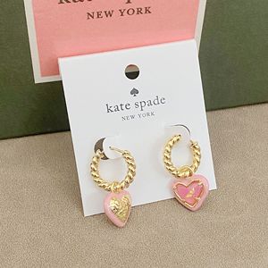 Nuevos Pendientes de Corazón Rosa Dulce y Moderno, Pendientes de Corazón en Forma de Melocotón, Elegantes y Ligeros, para Mujer - Product Image 3