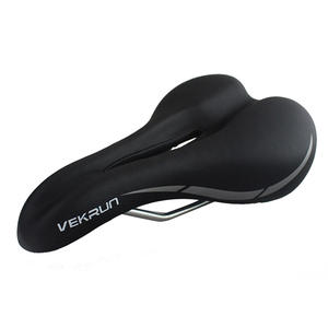 Sillín de bicicleta Vekrun, cojín cómodo para bicicleta de montaña, bicicleta plegable, uso en viajes, color blanco y negro - Product Image 5