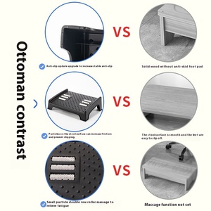 Repose-pieds ergonomique antidérapant en gros pour bureau à domicile et joueurs, avec roulettes - Product Image 3